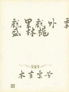 戏里戏外 季淮盛 林栀