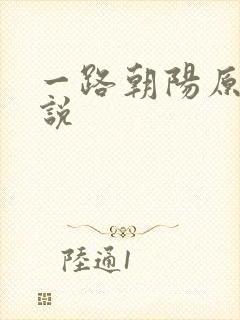 一路朝阳原著小说