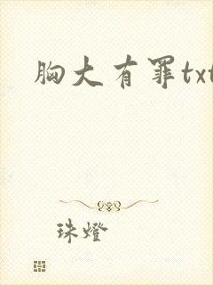 胸大有罪txt