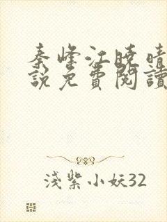 秦峰江晓晴的小说免费阅读