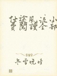 仕途风流小说免费阅读全部章节