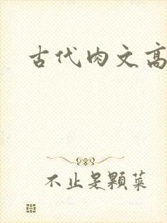 古代肉文高辣文