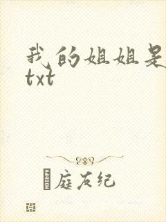 我的姐姐是美女txt