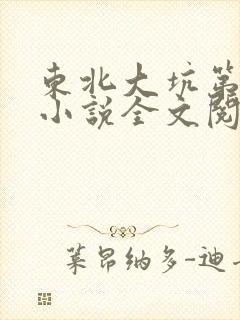 东北大坑第二部小说全文阅读