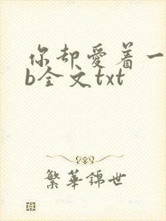 你却爱着一个sb全文txt