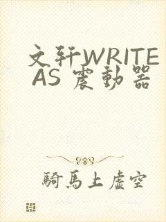 文轩WRITE AS 震动器
