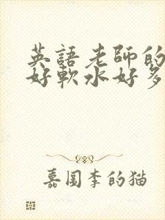 英语老师的兔子好软水好多