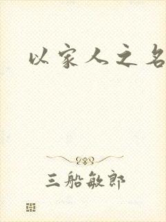 以家人之名小说
