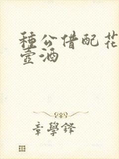 种公借配花间一壶酒