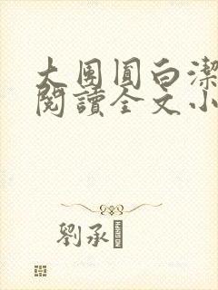 大团圆白洁免费阅读全文小说