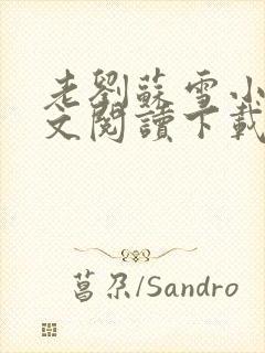 老刘苏雪小说全文阅读下载