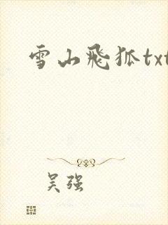 雪山飞狐txt