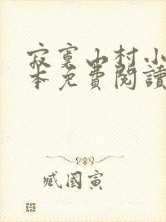 寂寞山村小说全本免费阅读