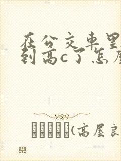 在公交车里c弄到高c了怎么办