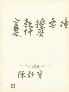 言教授要撞坏了是什么