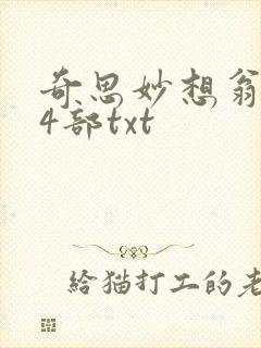 奇思妙想翁乱14部txt