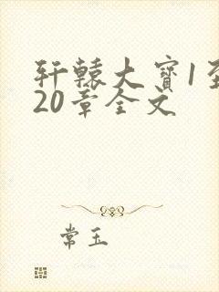 轩辕大宝1至720章全文