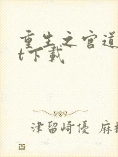 重生之官道txt下载