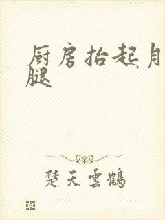 厨房抬起月月的腿