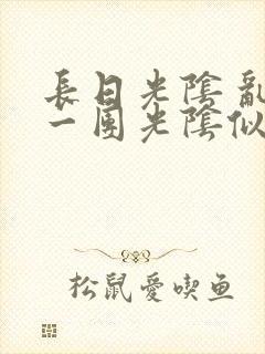 长日光阴 乱作一团光阴似箭