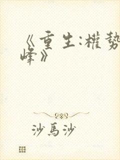 《重生:权势巅峰》