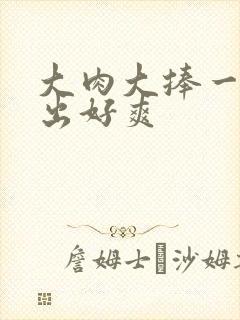 大肉大捧一进一出好爽