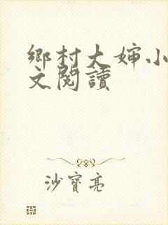 乡村大婶小说全文阅读