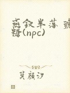 燕钗半落 琥珀糖(npc)