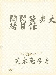 闪闪发光大团圆结目录