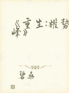 《重生:权势巅峰》
