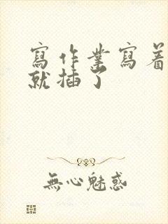 写作业写着写着就插了