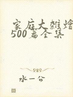 家庭大杂烩小说500篇全集