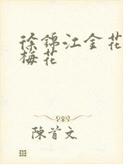 徐锦江金花瓶楷梅花