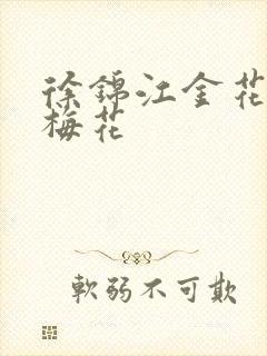 徐锦江金花瓶楷梅花