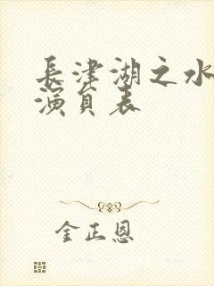 长津湖之水门桥演员表