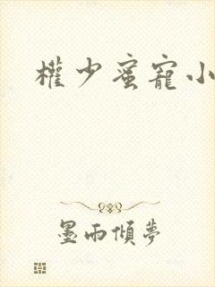 权少蜜宠小娇妻