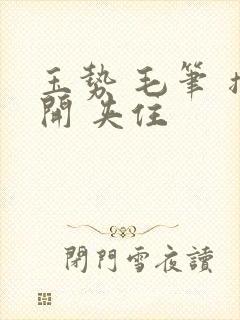 玉势 毛笔 撑开 夹住