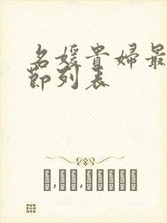 名媛贵妇最新章节列表