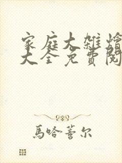 家庭大杂烩小说大全免费阅读