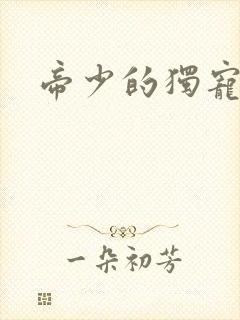 帝少的独宠娇妻