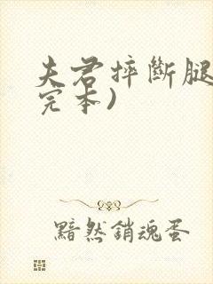 夫君摔断腿后(完本)