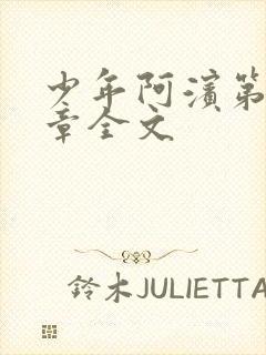 少年阿滨第13章全文