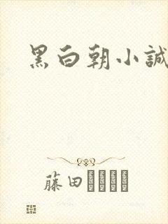 黑白朝小诚