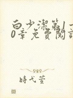 白少洁第1一40章免费阅读