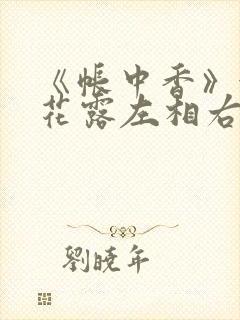 《帐中香》金银花露左相右相