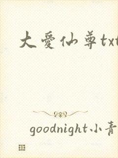 大爱仙尊txt