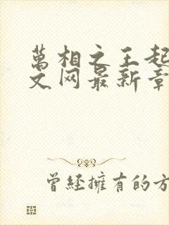 万相之王起点中文网最新章节