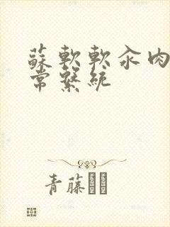 苏软软汆肉的日常系统