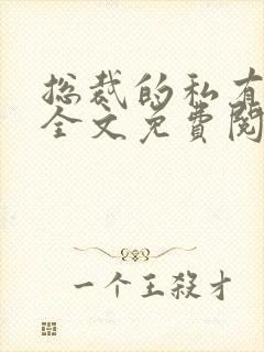 总裁的私有宝贝全文免费阅读