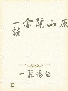 一念关山原著小说